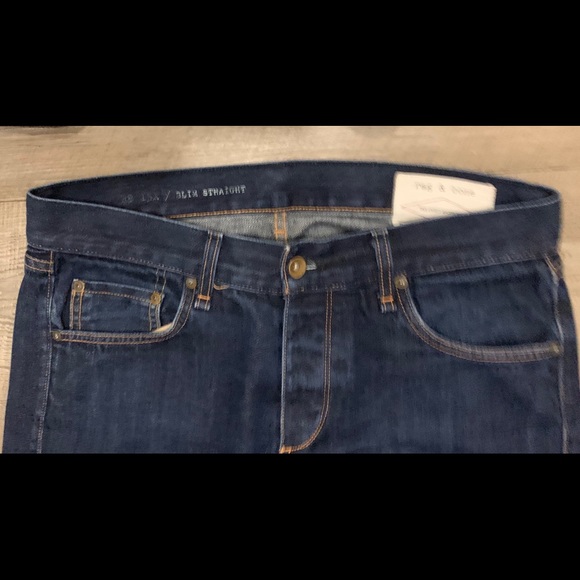 rag & bone 15X / SLIM STRAIGHT NWOT 33 - Picture 4 of 4